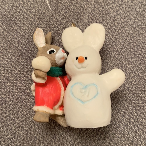 Hallmark KEEPSAKE Christmas Ornament SNOW TWINS DATED 1991 in Original Box - Picture 8 of 8